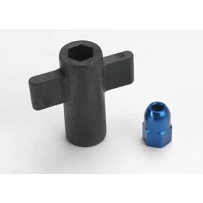 Antenna Crimp Nut Blue