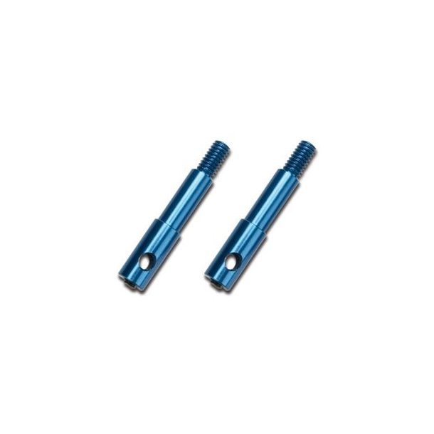 Wheel Axle Front Aluminium Blue (2)  Jato