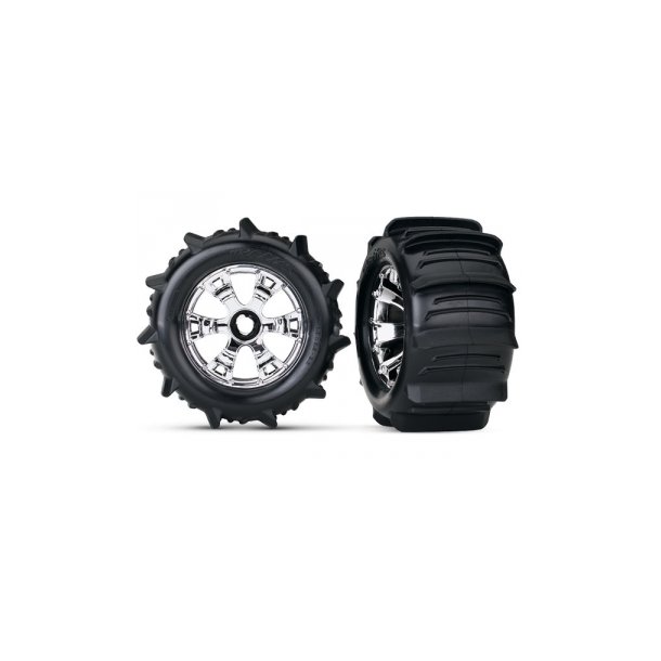 Tires &amp; Wheels Paddle/Geode (17mm) 3.8" TSM (2)