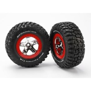 Tires & Wheels BFGoodrich/SCT Chrome-Red 2WD Front (2)