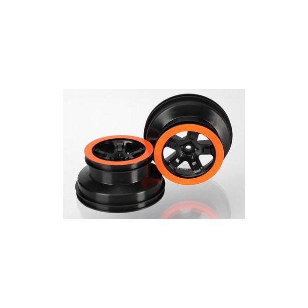 Wheels SCT Black-Orange  2.2/3.0" 2WD Front (2)