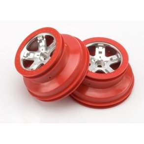 Wheels Satin Chrome-Red 2.2/3.0