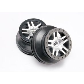 Wheels SCT Split-Spoke Satin Chrome-Black 2WD Front (2)