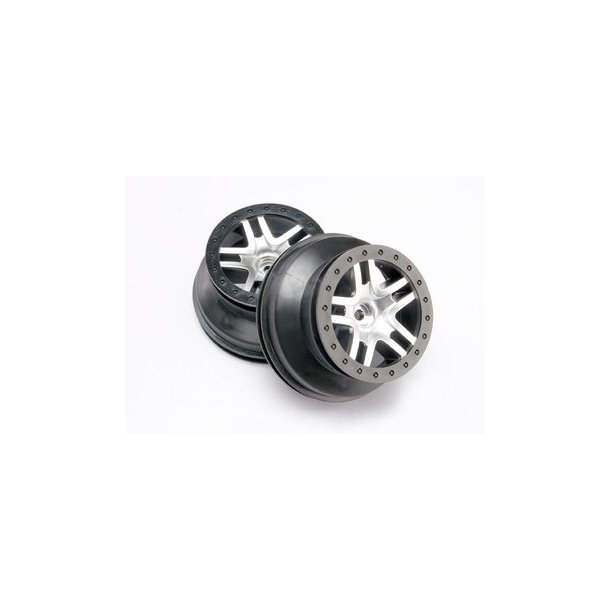 Wheels SCT Split-Spoke Satin Chrome-Black 2WD Front (2)