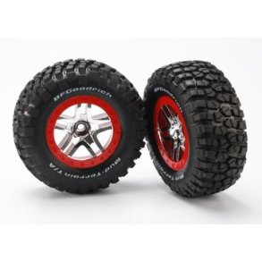 Tires & Wheels BFGoodrich/S-Spoke Chrome-Red 2WD Front (2)