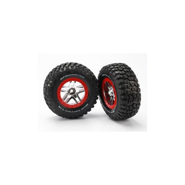 Tires &amp; Wheels BFGoodrich/S-Spoke Chrome-Red 2WD Front (2)