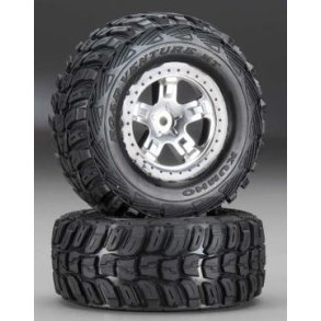 Tires & Wheels Kumho/SCT Satin-Black 4WD/2WD Rear (2)