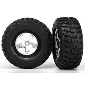 Tires & Wheels Kumho/SCT Satin Chrome 4WD/2WD Rear (2)