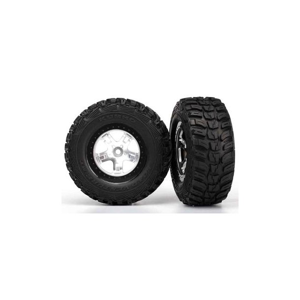 Tires &amp; Wheels Kumho/SCT Satin Chrome 4WD/2WD Rear (2)