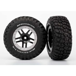 Tires & Wheels BFGoodrich/S-Spoke Black-Satin 4WD/2WD Rear