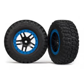 Tires & Wheels BFGoodrich/S-Spoke Black-Blue 4WD/2WD Bak (2)
