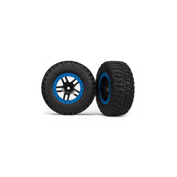 Tires &amp; Wheels BFGoodrich/S-Spoke Black-Blue 4WD/2WD Bak (2)