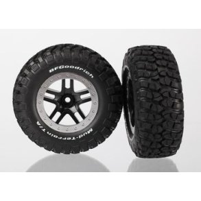 Tires & Wheels BFGoodrich/S-Spoke Black-Satin 2WD Front (2)