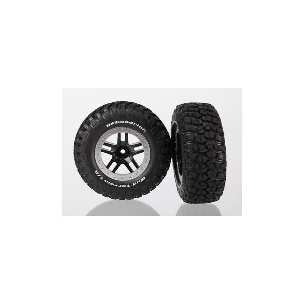 Tires &amp; Wheels BFGoodrich/S-Spoke Black-Satin 2WD Front (2)