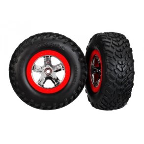 Tires & Wheels SCT/SCT Chrome-Red 2WD Front (2)