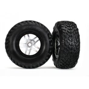Tires & Wheels SCT S1/S-Spoke Black-Satin 4WD/2WD Rear TSM