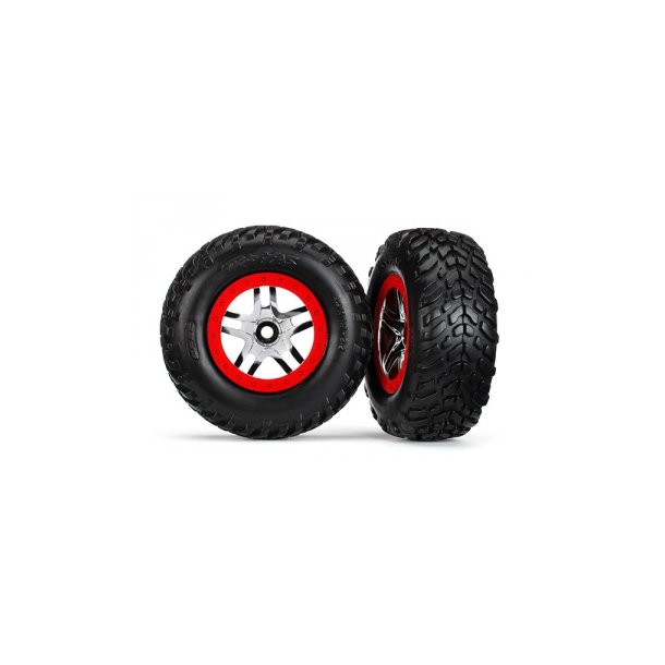 Tires &amp; Wheels SCT/S-Spoke Chrome-Red (14mm) (2)