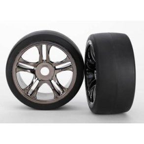 Tires & Wheels Slicks S1/S-Spoke Black Chrome Front (2) XO-1