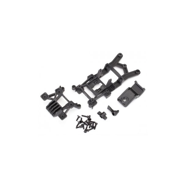 Body Mounts F&R Set  Rustler 4x4