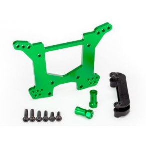 Shock Tower Rear Alu Green Rustler/Hoss 4x4