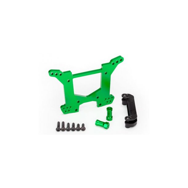 Shock Tower Rear Alu Green Rustler/Hoss 4x4