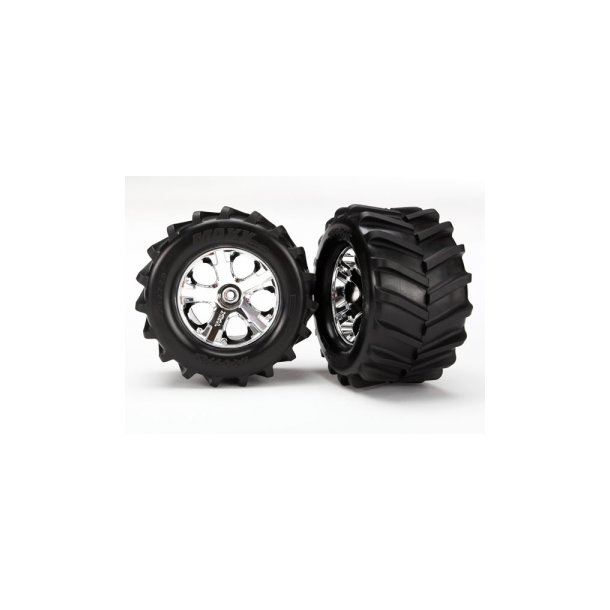 Tires &amp; Wheels Maxx/All-Star Chrome 2.8" (2)
