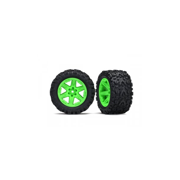 Tires &amp; Wheels Talon Extreme/RXT Green 2.8" 4WD TSM (2)