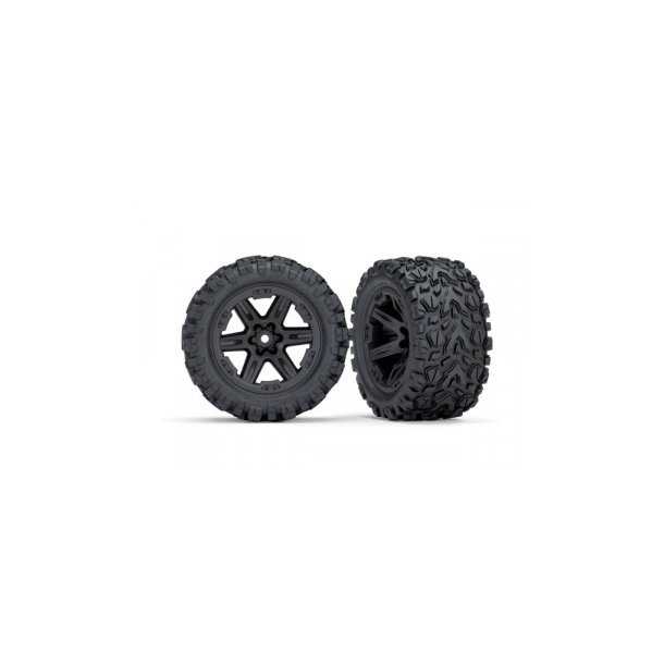 Tires &amp; Wheels Talon Extreme/RXT Black 2.8" 2WD Rear TSM