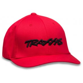 Hat Curved Red Traxxas Logo S-M