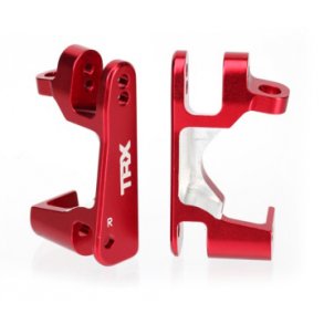 Caster Blocks Alu Red L+R (2)