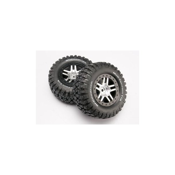 Tires &amp; Wheels Goodrich/S-Spoke Chr. -Black 4WD/2WD Rear TSM