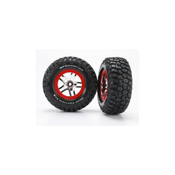 Tires &amp; Wheels Goodrich S1/S-Spoke Chrome-Red 4WD/2WD Rear