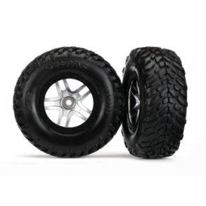 Tires & Wheels SCT S1/S-Spoke Chr.-Black 4WD/2WD Rear TSM(2)