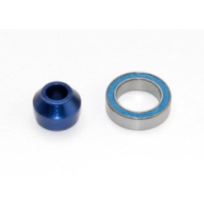 Bearing Adapter Alu Blue with Ball Bearing 10x15x4mm