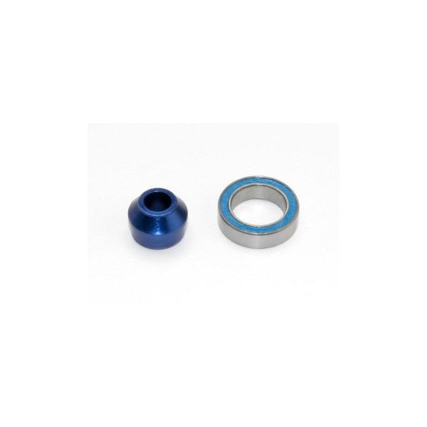Bearing Adapter Alu Blue with Ball Bearing 10x15x4mm