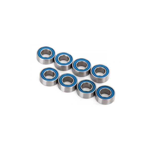 Ball bearings, blue rubber sealed (4x8x3mm) (8)