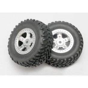 Tires & Wheels SCT/SCT Chrome 1/16 (2)