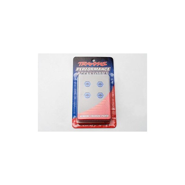 Wheel Hex 8mm Alu Blue (4)  1/16