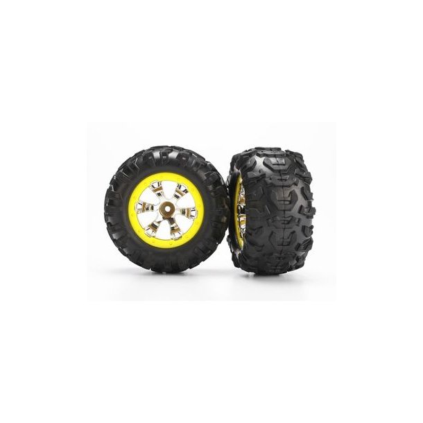 Tires &amp; Wheels Canyon AT/Geode Chrome-Yellow 2.2" 1/16 (2)