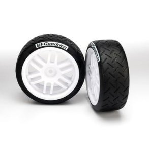 Tires & Wheels BFGoodrich Soft/Rally White 1/16 (2)