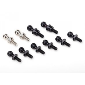 Pivot Ball Set Black (6) Long (2) Silver (2)  LaTrax