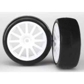 Tires & Wheels Slicks/12-Spoke White LaTrax Rally (2)