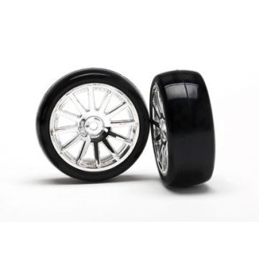 Tires & Wheels Slicks/12-Spoke Chrome LaTrax Rally (2)