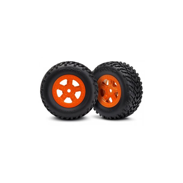 Tires &amp; Wheels SCT/SCT Orange  LaTrax PreRunner (2)