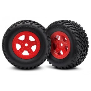Tires & Wheels SCT/SCT Red  LaTrax PreRunner (2)