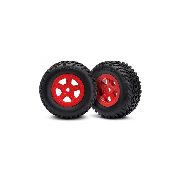 Tires &amp; Wheels SCT/SCT Red  LaTrax PreRunner (2)