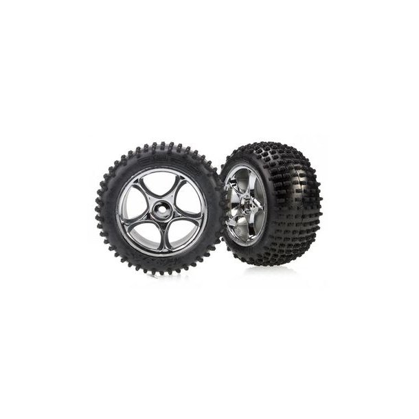 Tires &amp; Wheels Alias Soft/Tracer Chrome 2.2" Rear (2)