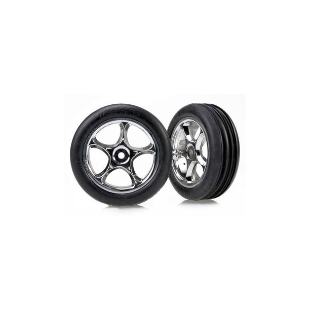 Tires &amp; Wheels Alias Soft/Tracer Chrome 2.2" 2WD Front (2)