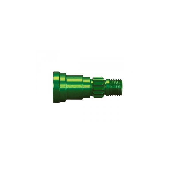 Stub Axle Alu Green (for Steel Driveshaft #7750X)  X-Maxx