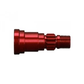 Stub Axle Alu Red (for Steel Driveshaft #7750X)  X-Maxx